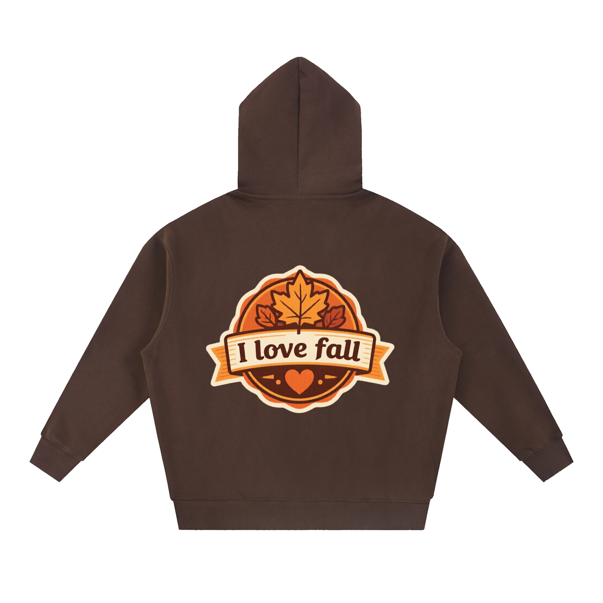 I love fall Essential Oversized Boxy Fit Fleece Hoodie