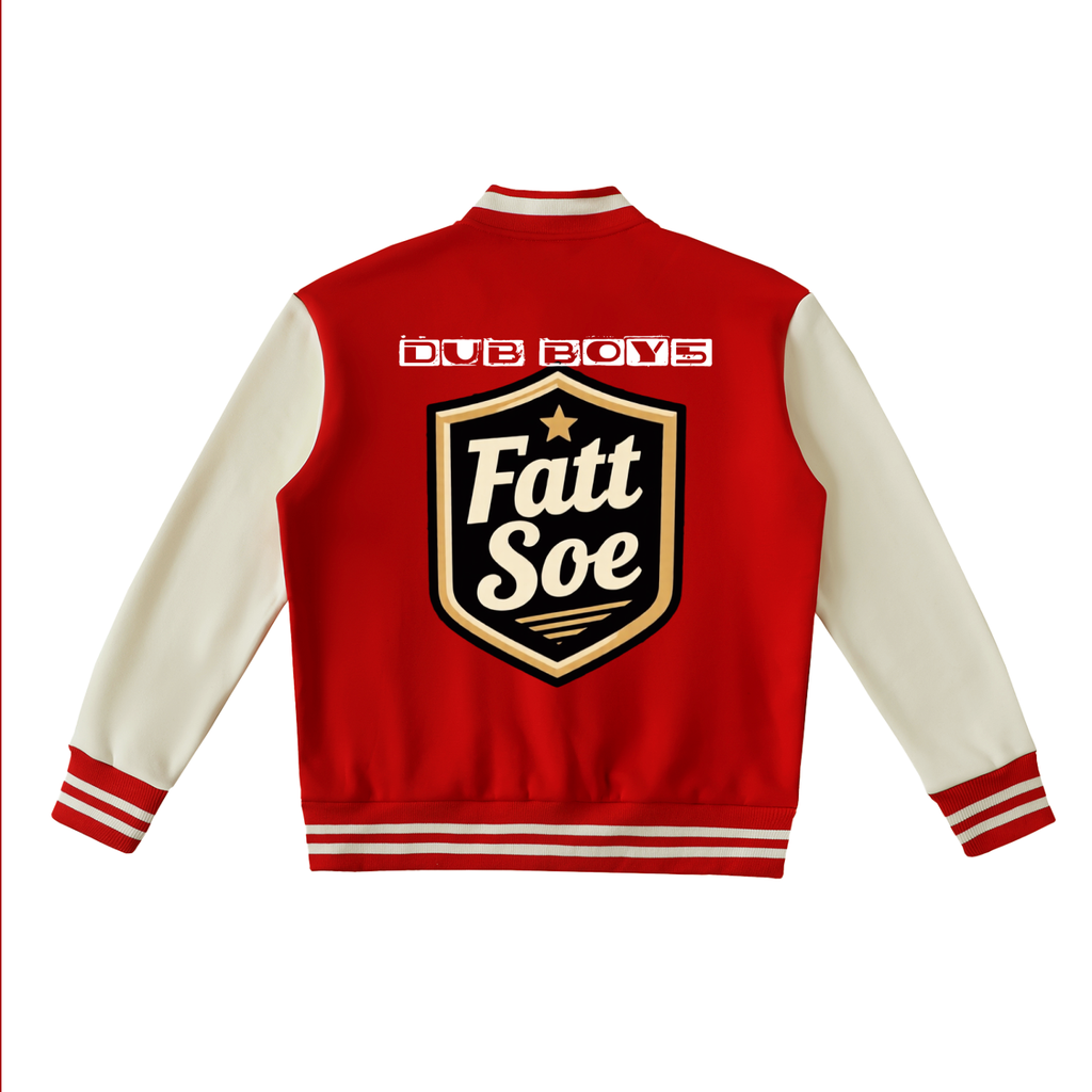 Fatt Soe/Dub Two-Tone Fleeced Varsity Jacket