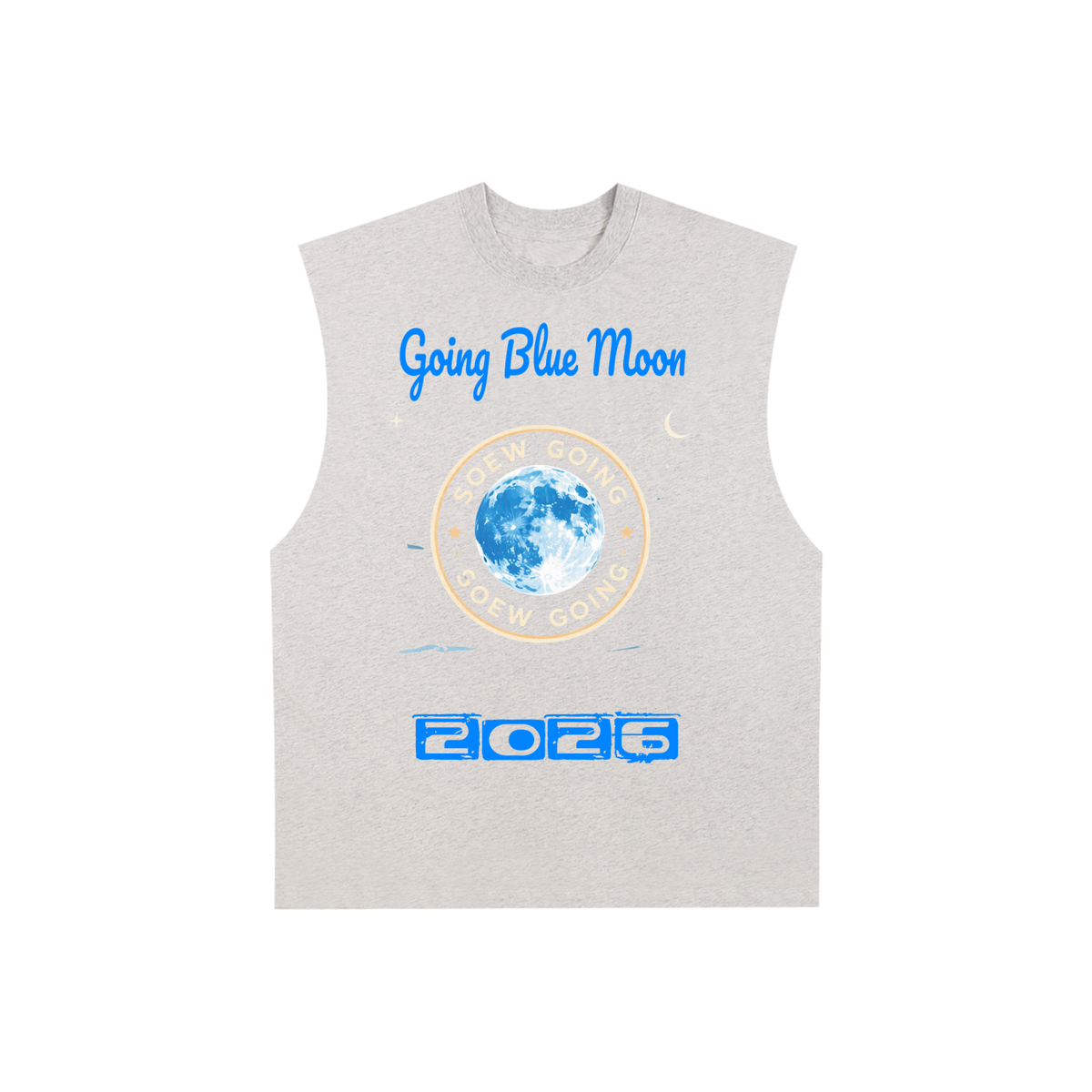 Going Blue Moon Cotton Tank Top