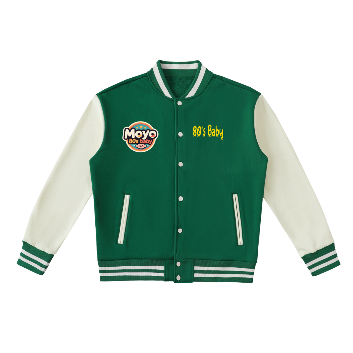 Moyo Two-Tone Fleeced Varsity Jacket