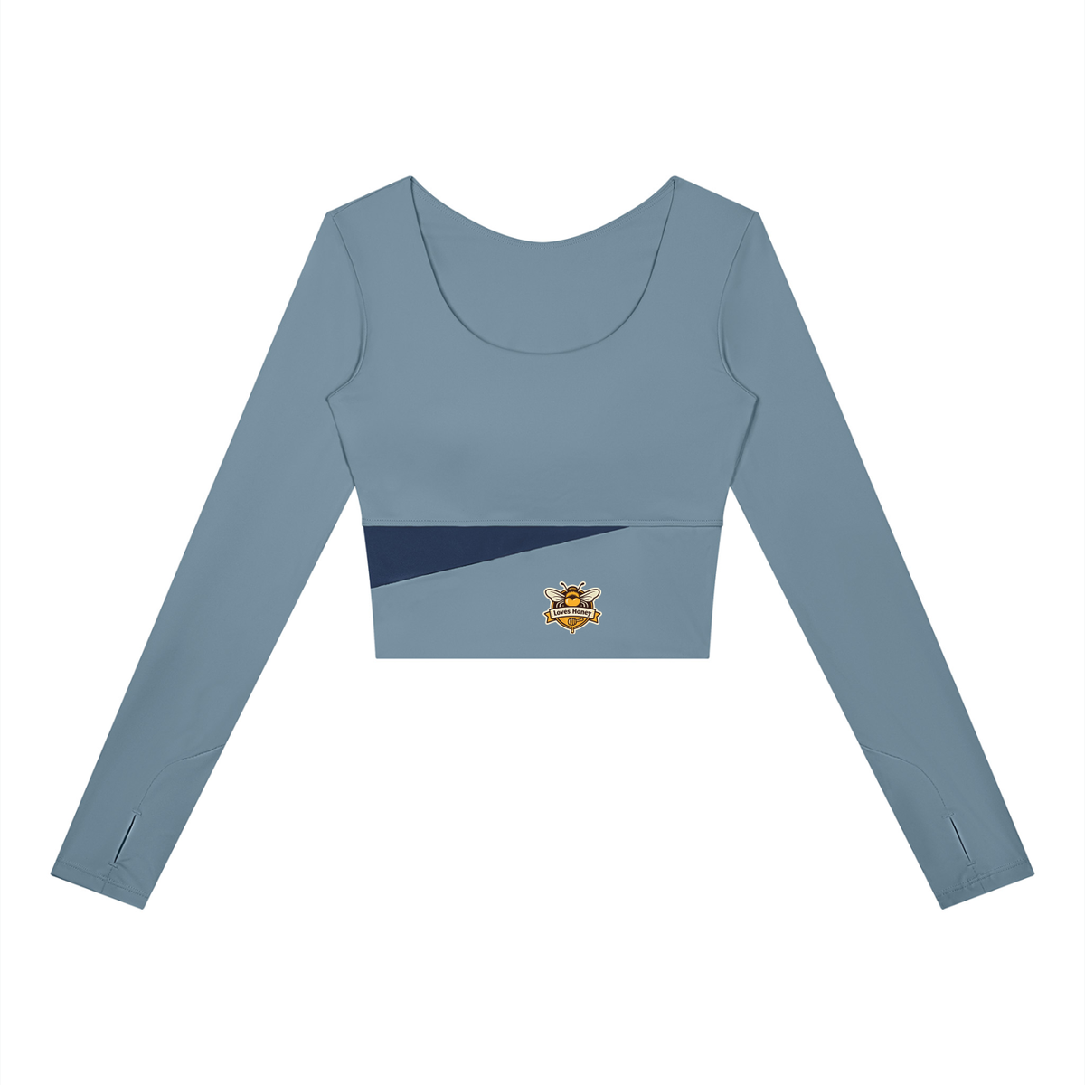 Bees love honey Women's Panelled Long Sleeve Yoga T-Shirt