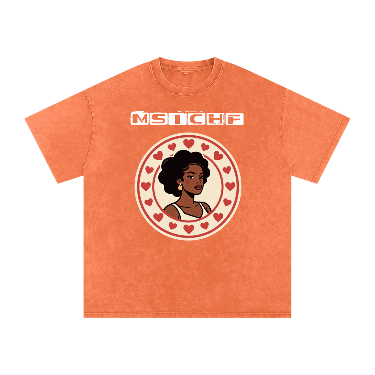 Momma Say I Cant Have Friends Snow Washed Oversized Cotton T-Shirt