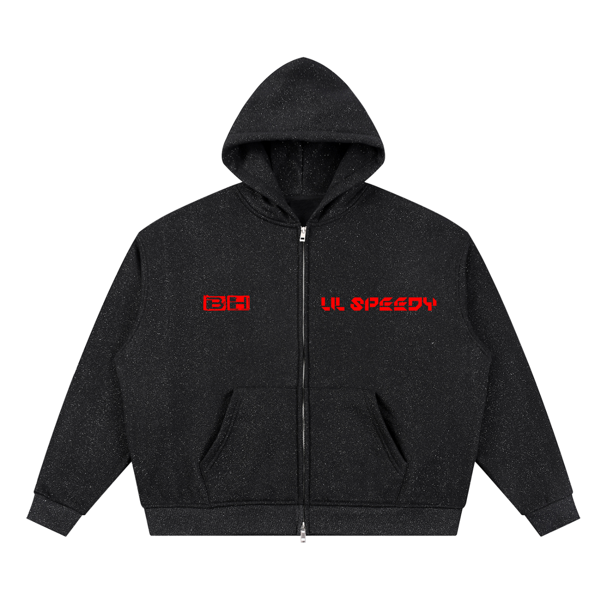 BH Lil speedy Unisex Sparkles Full Zip Boxy Hoodie
