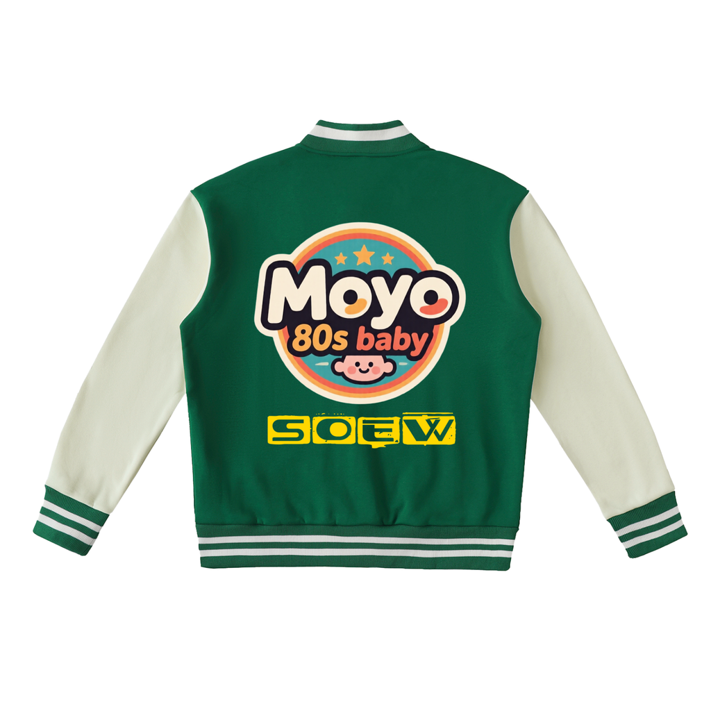 Moyo Two-Tone Fleeced Varsity Jacket