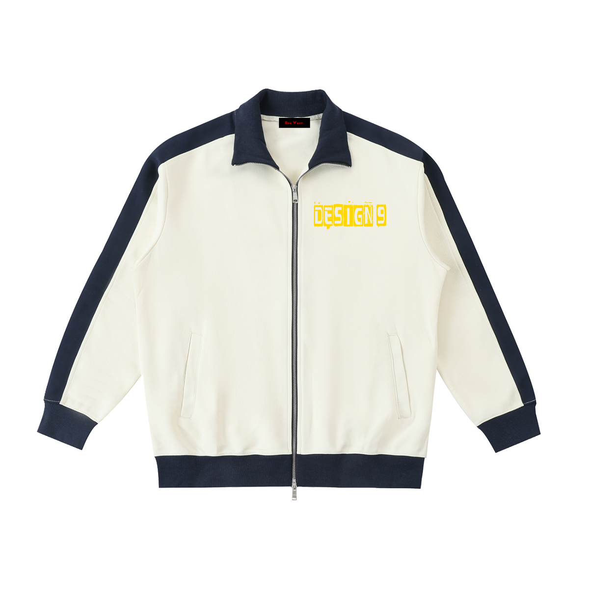 D9 Contrast Trim Stand Collar Jacket