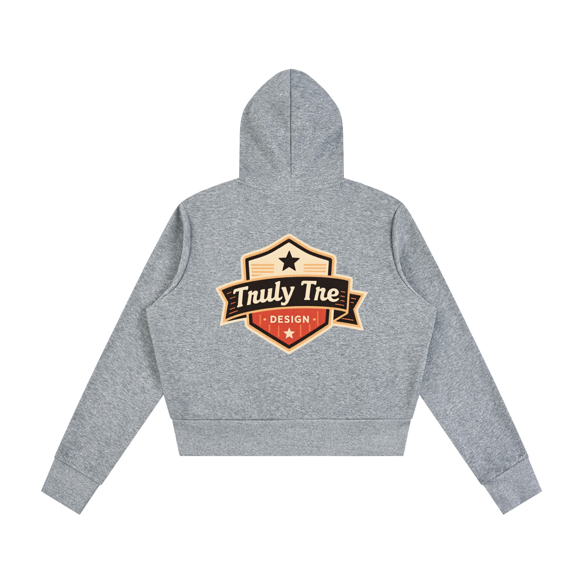 Truly tre Women's Sparkles Fleece Full Zip Hoodie