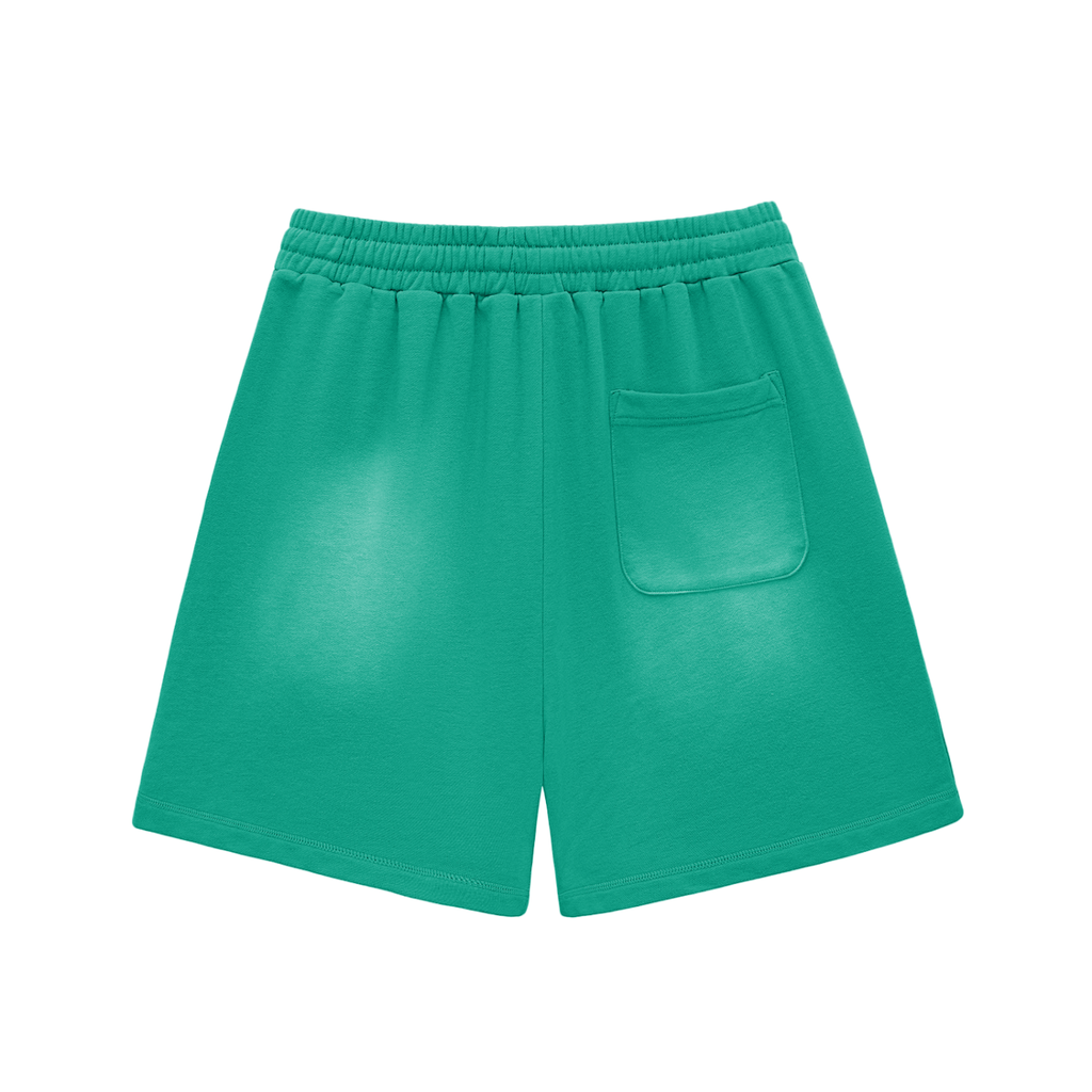 Men Not in Service Sun Fade Raw Edge Cotton Shorts