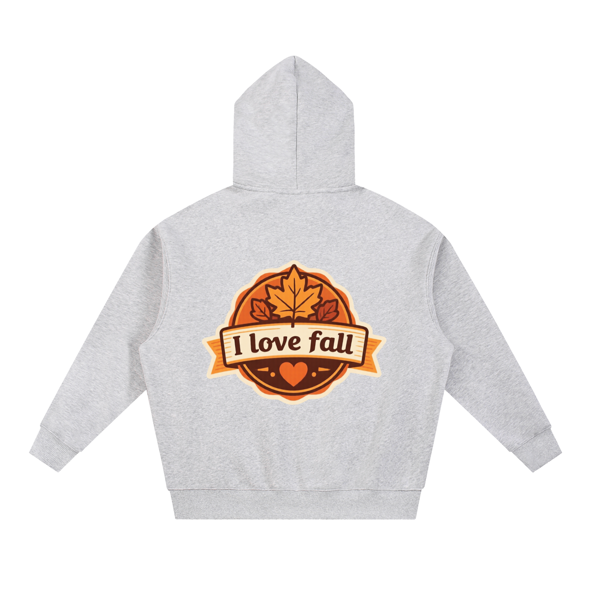 I love fall Essential Oversized Boxy Fit Fleece Hoodie
