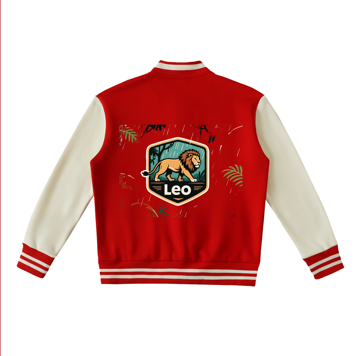 Leo Two-Tone Fleeced Varsity Jacket