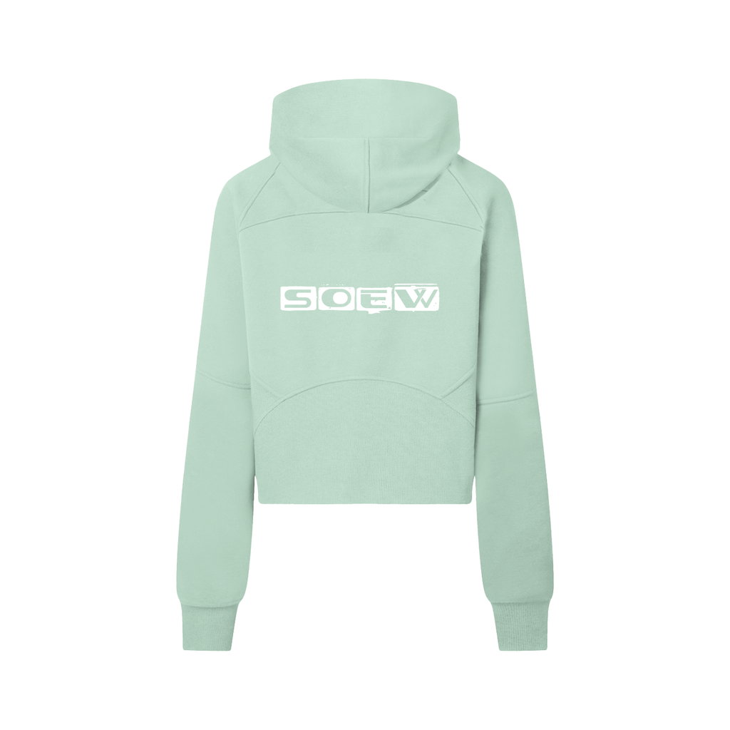 I'm her Cropped Half-Zip Hoodie