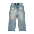 Soew Men’s Vintage Wash Denim Jeans