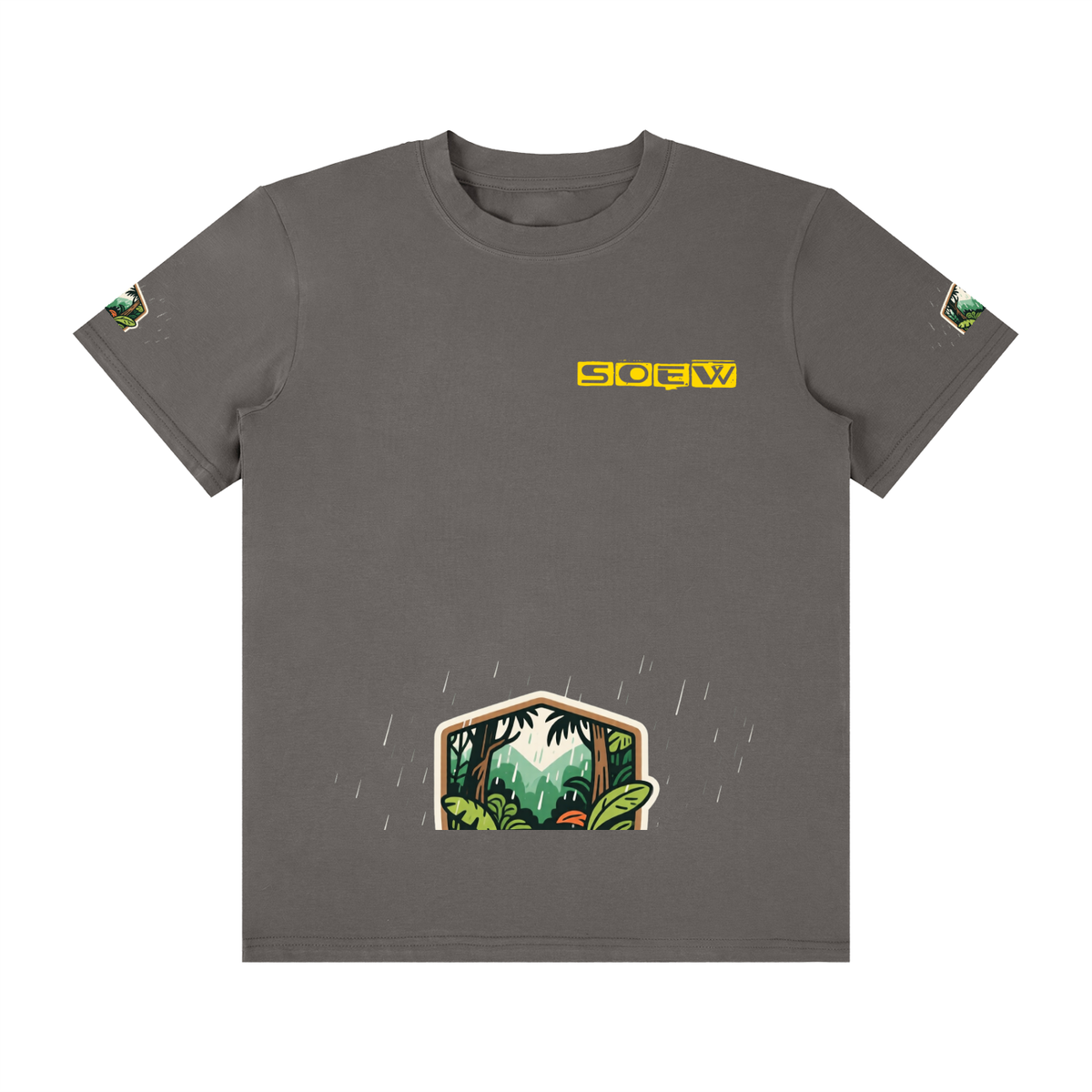 Rainforest Unisex Classic Crew Neck Cotton T-Shirt