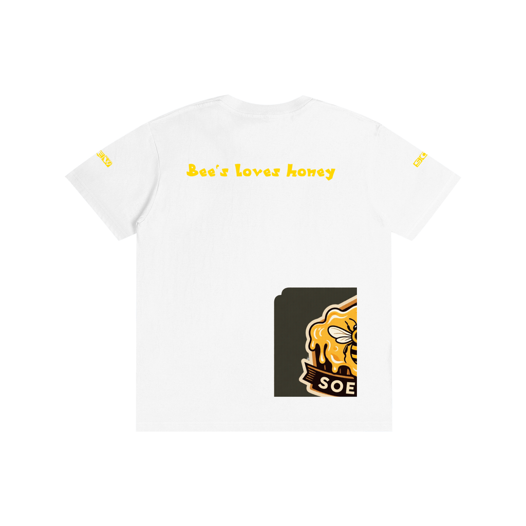 Bees loves honey Pure Cotton Unisex T-Shirt