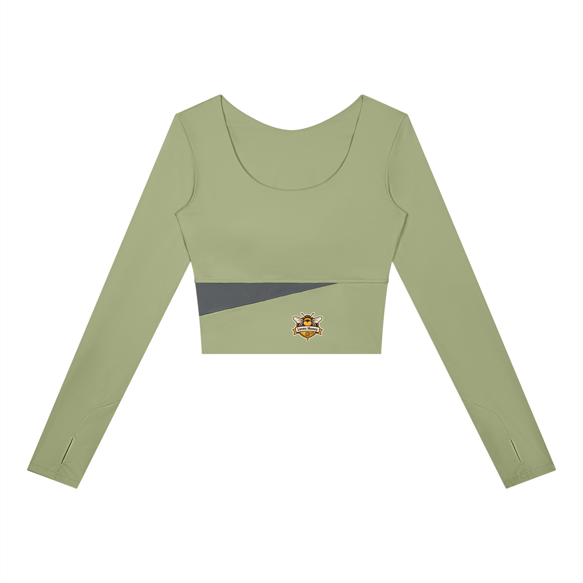 Bees love honey Women's Panelled Long Sleeve Yoga T-Shirt