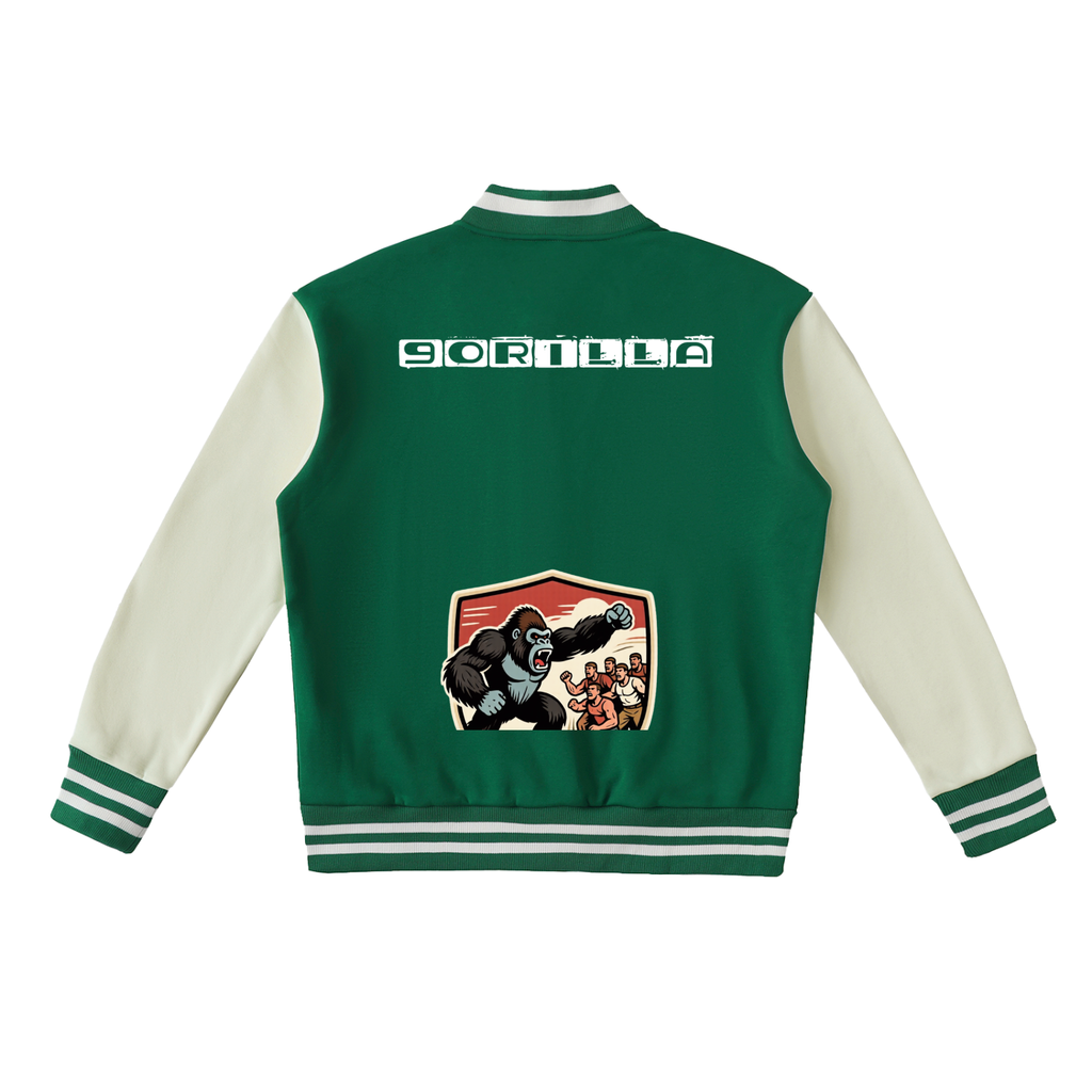 9orilla Two-Tone Fleeced Varsity Jacket