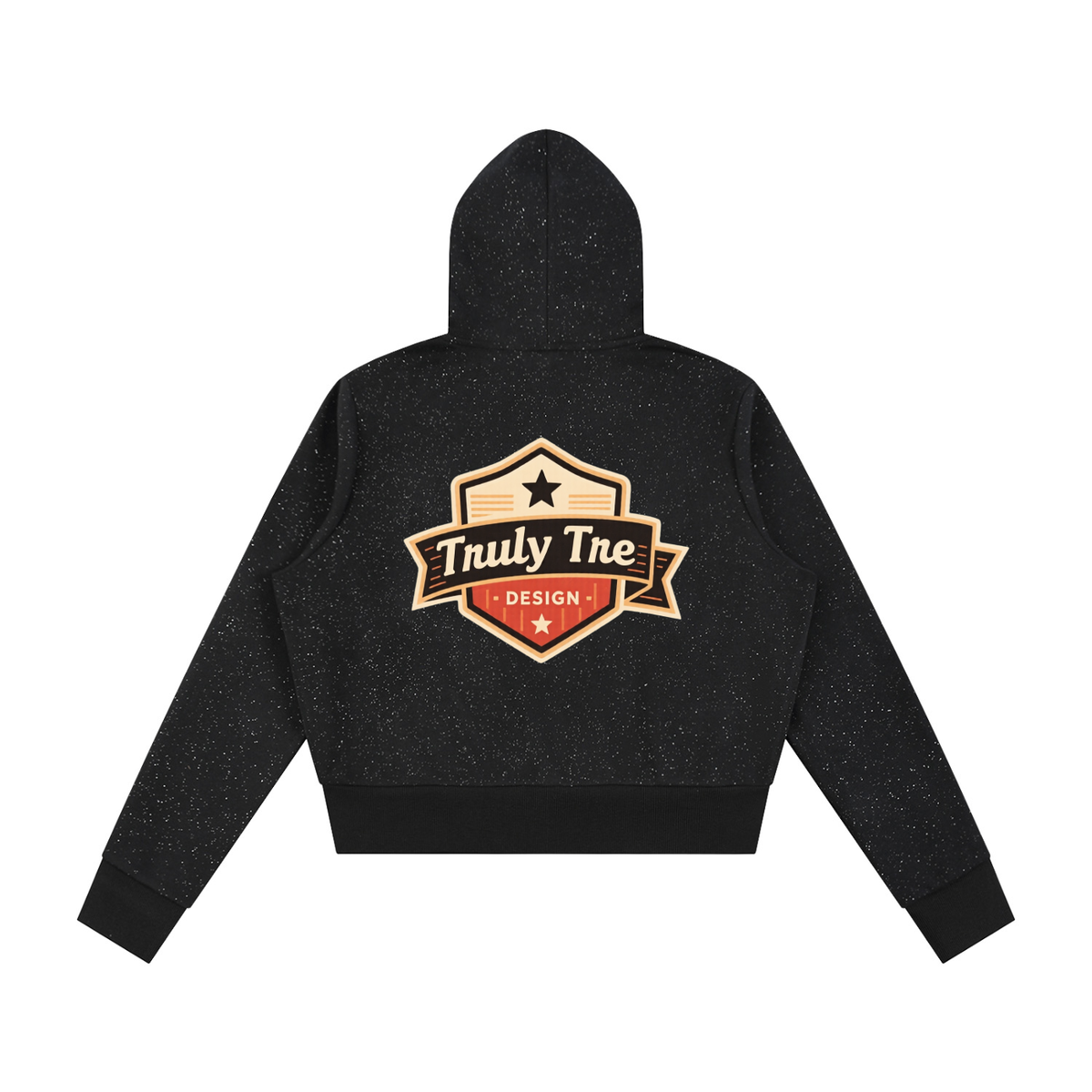 Truly tre Women's Sparkles Fleece Full Zip Hoodie
