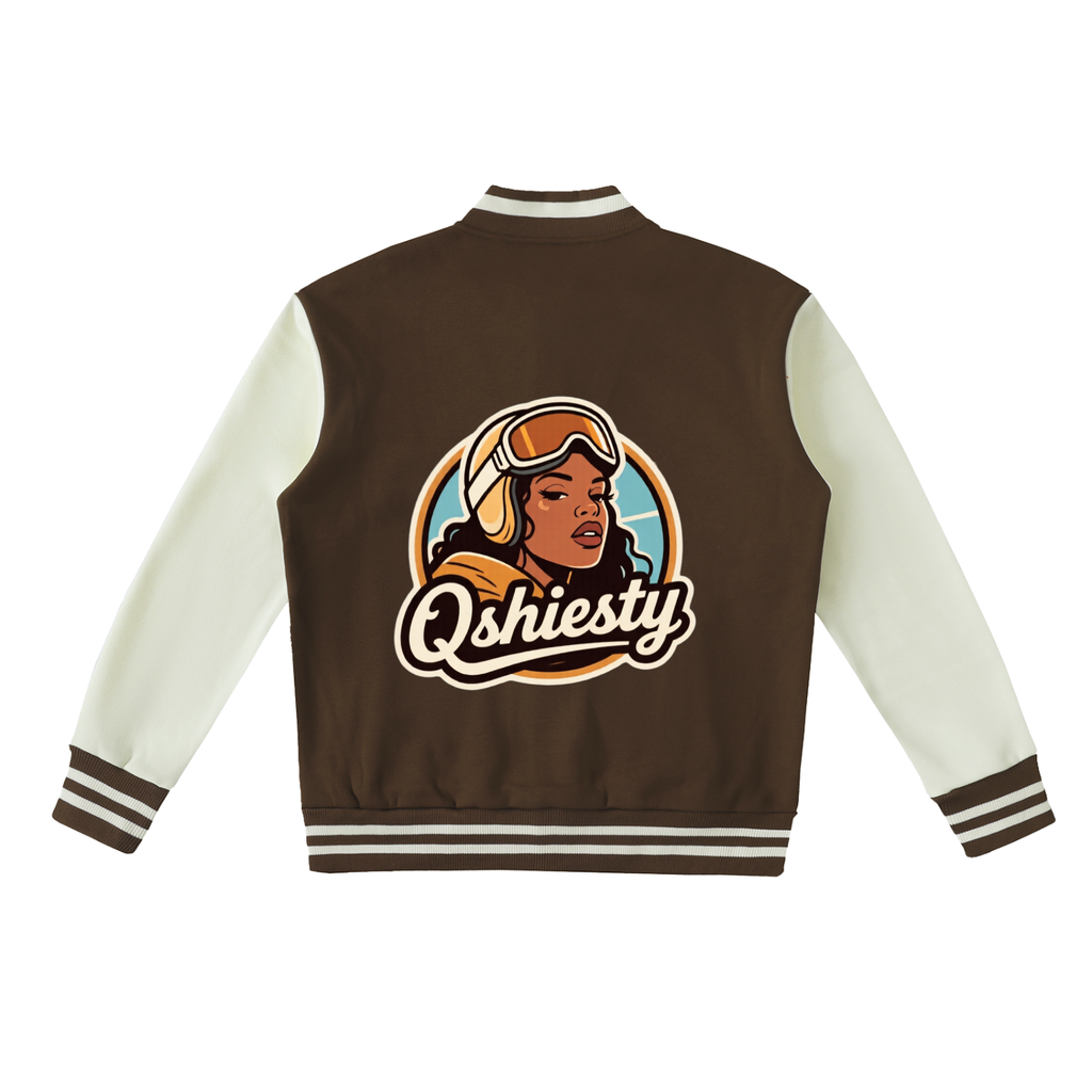 Q Shiesty Two-Tone Fleeced Varsity Jacket
