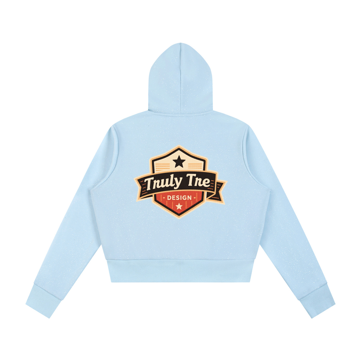 Truly tre Women's Sparkles Fleece Full Zip Hoodie