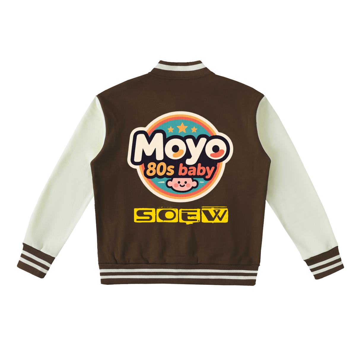 Moyo Two-Tone Fleeced Varsity Jacket