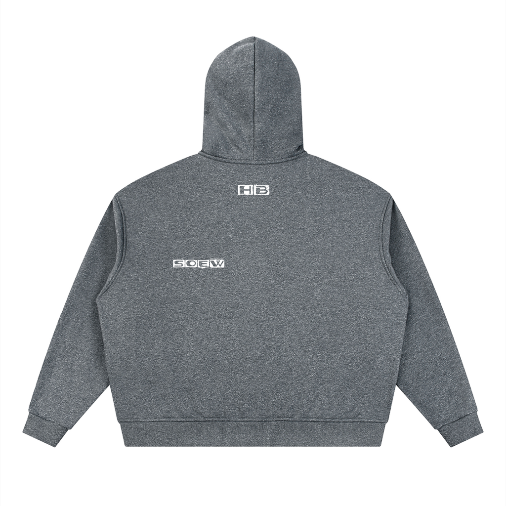 Soe Wear Hard Body Full Zip Boxy Hoodie