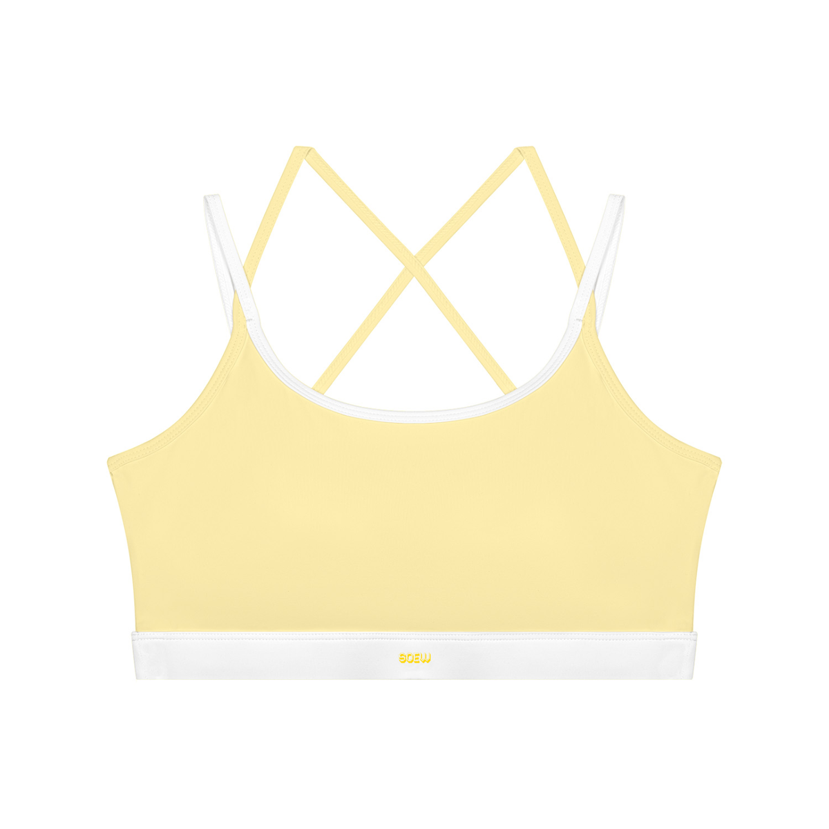 Soew Women's Color Block Yoga Sports Bra