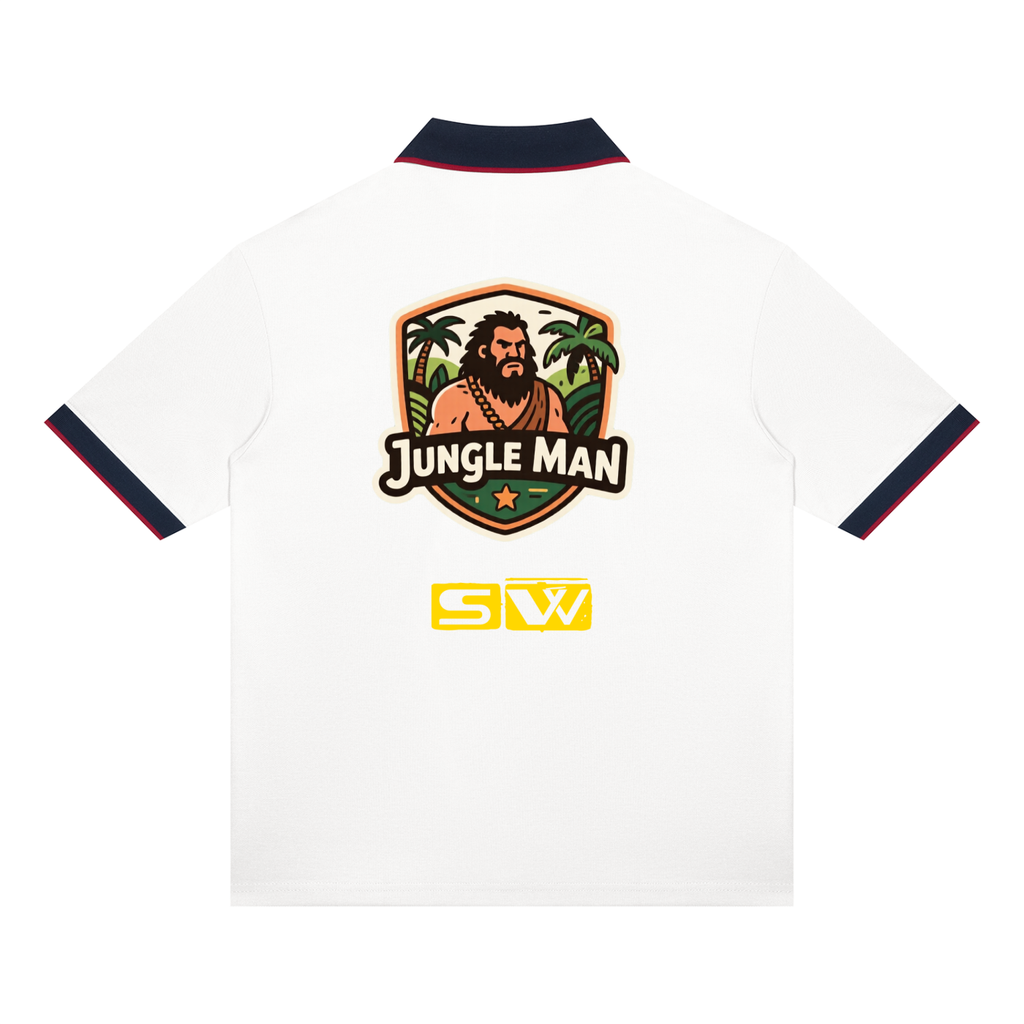 Jungle man Unisex Color Block Polo Shirt