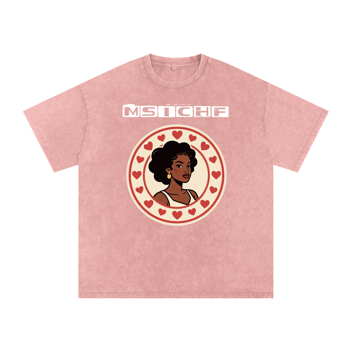 Momma Say I Cant Have Friends Snow Washed Oversized Cotton T-Shirt