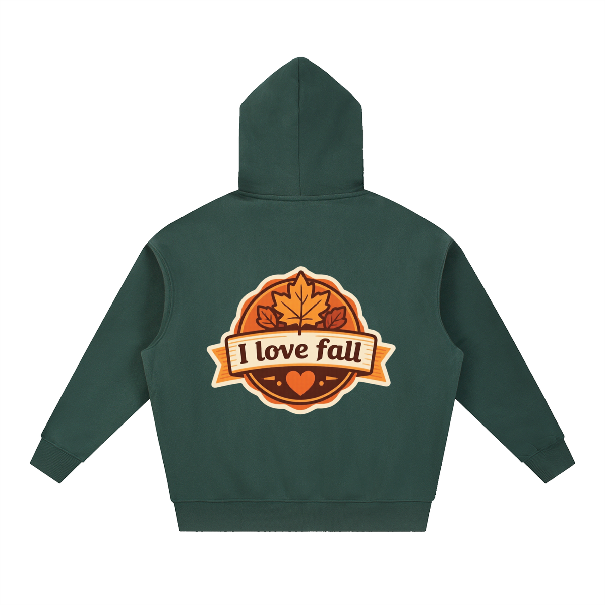 I love fall Essential Oversized Boxy Fit Fleece Hoodie