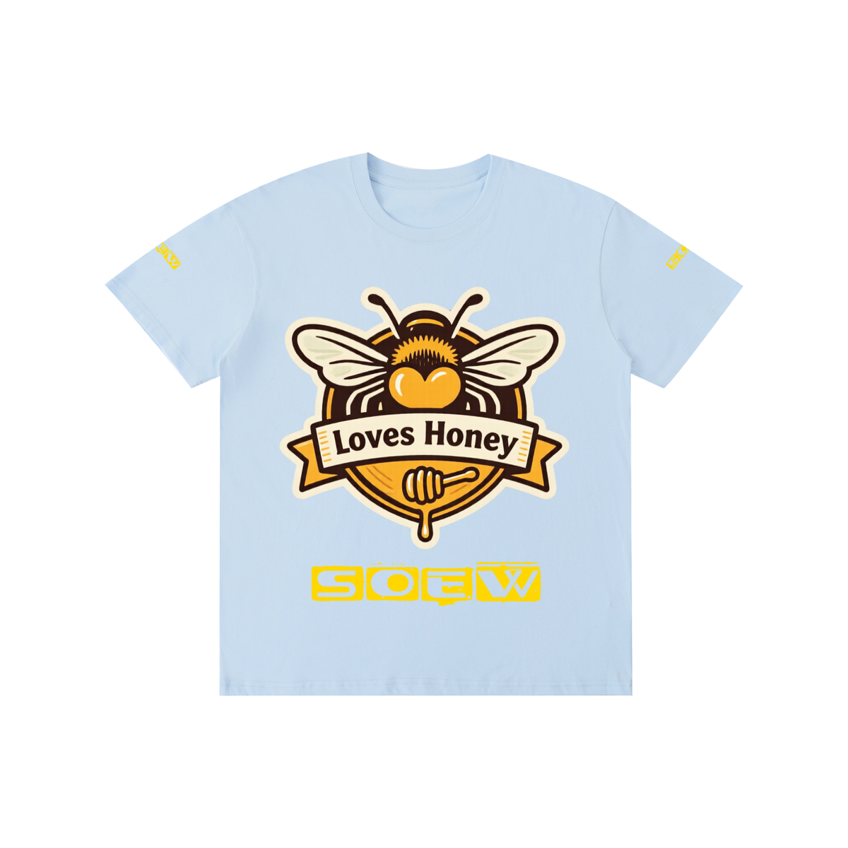 Bees loves honey Pure Cotton Unisex T-Shirt