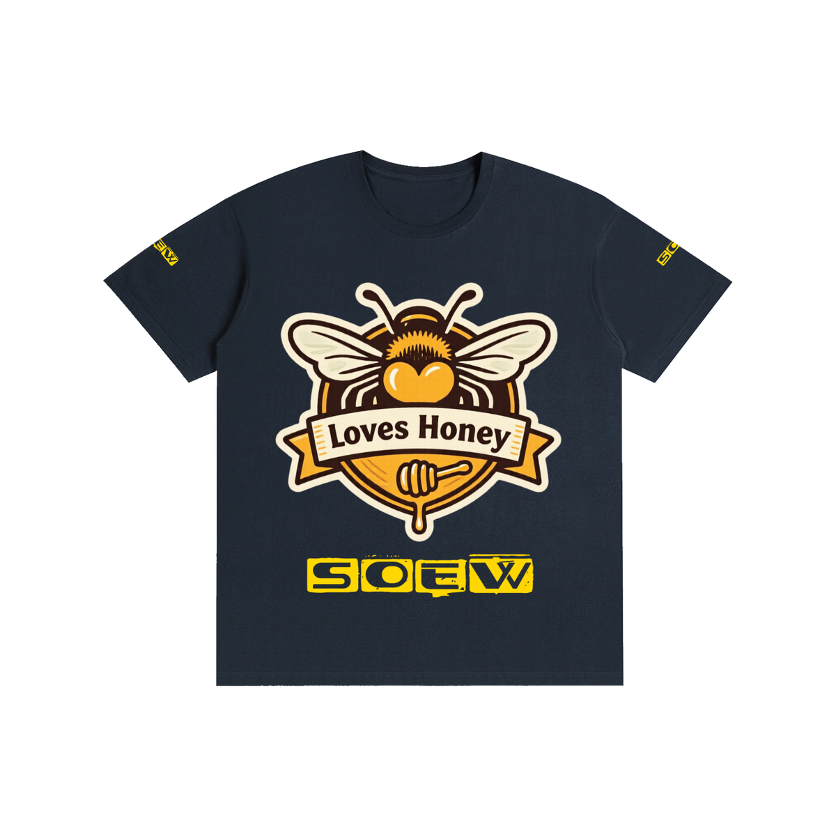 Bees loves honey Pure Cotton Unisex T-Shirt