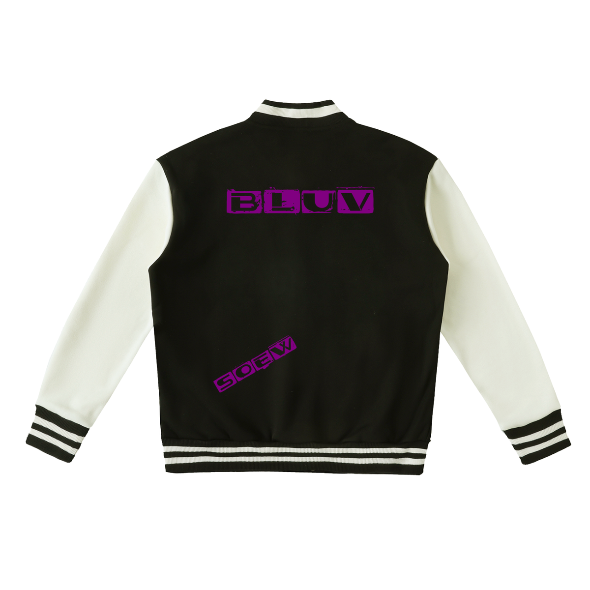 Bluv Two-Tone Fleeced Varsity Jacket