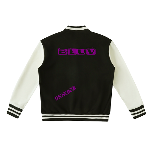 Bluv Two-Tone Fleeced Varsity Jacket