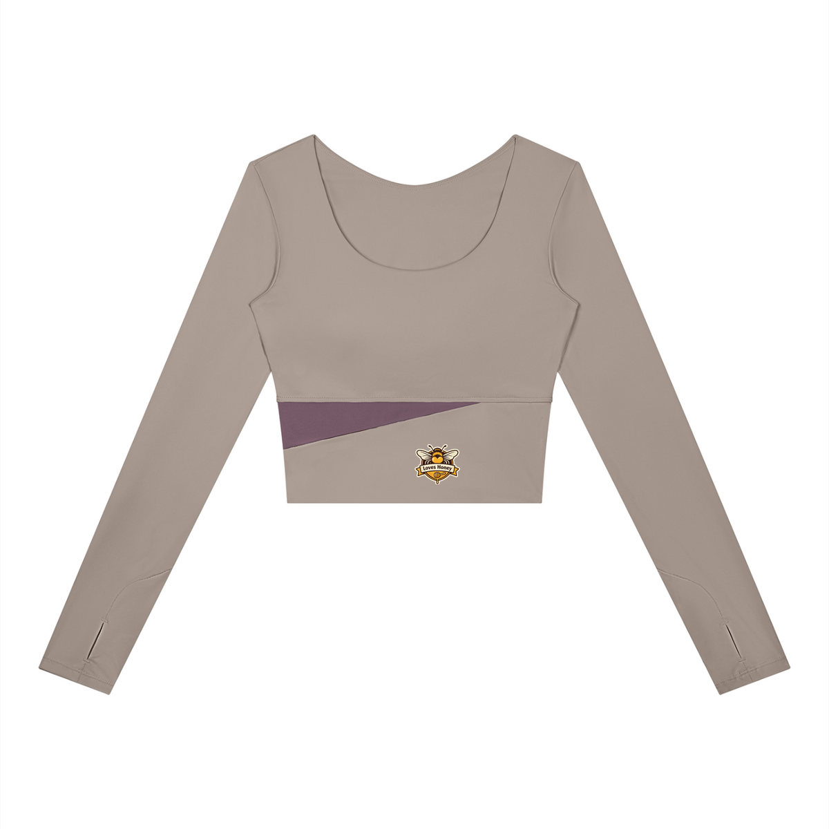 Bees love honey Women's Panelled Long Sleeve Yoga T-Shirt