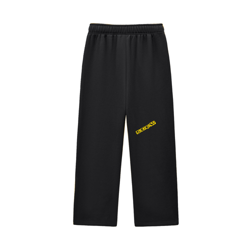 Chasebook Contrast-Stitched Fleece Sweatpants