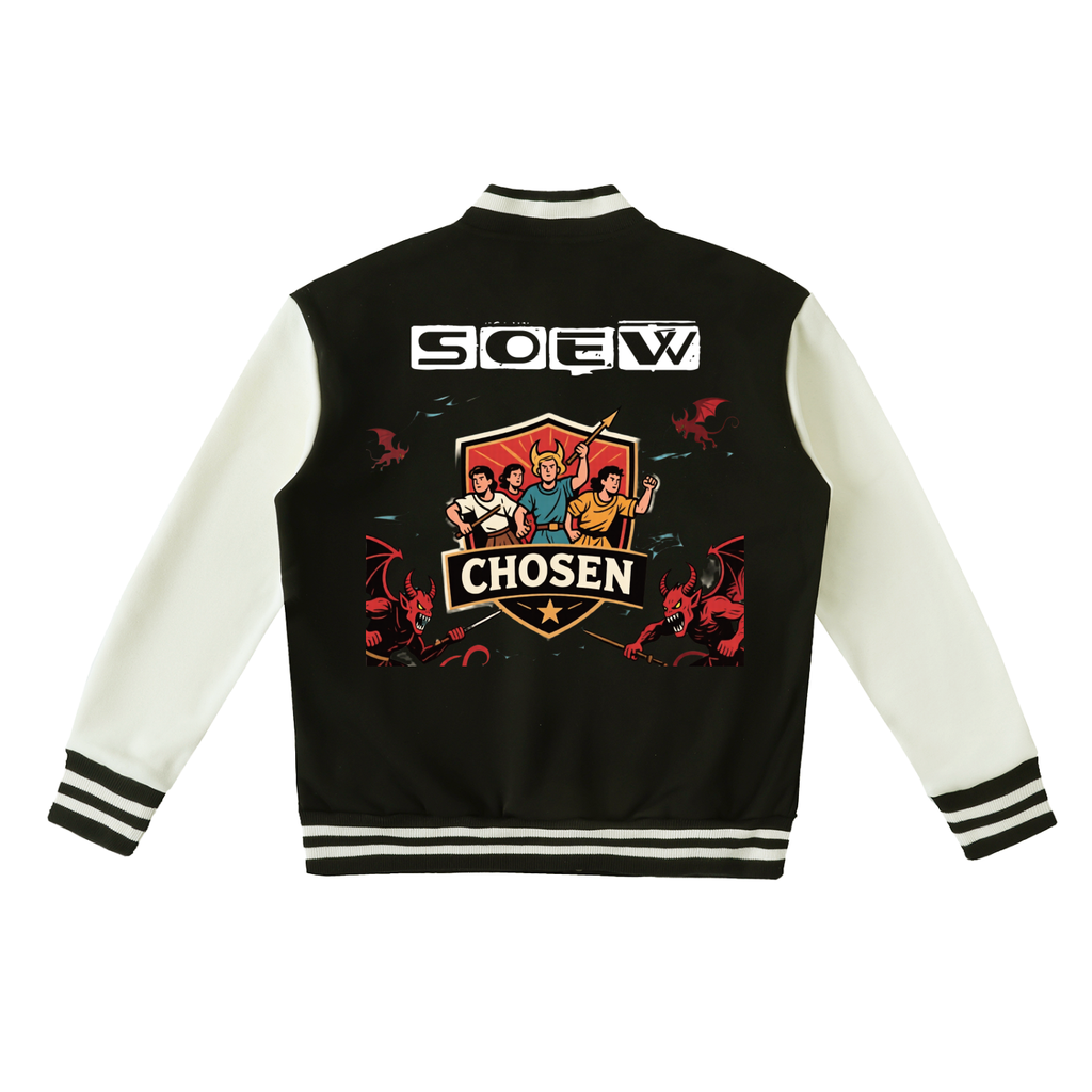 Chosen ones Two-Tone Fleeced Varsity Jacket