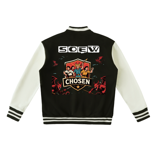 Chosen ones Two-Tone Fleeced Varsity Jacket