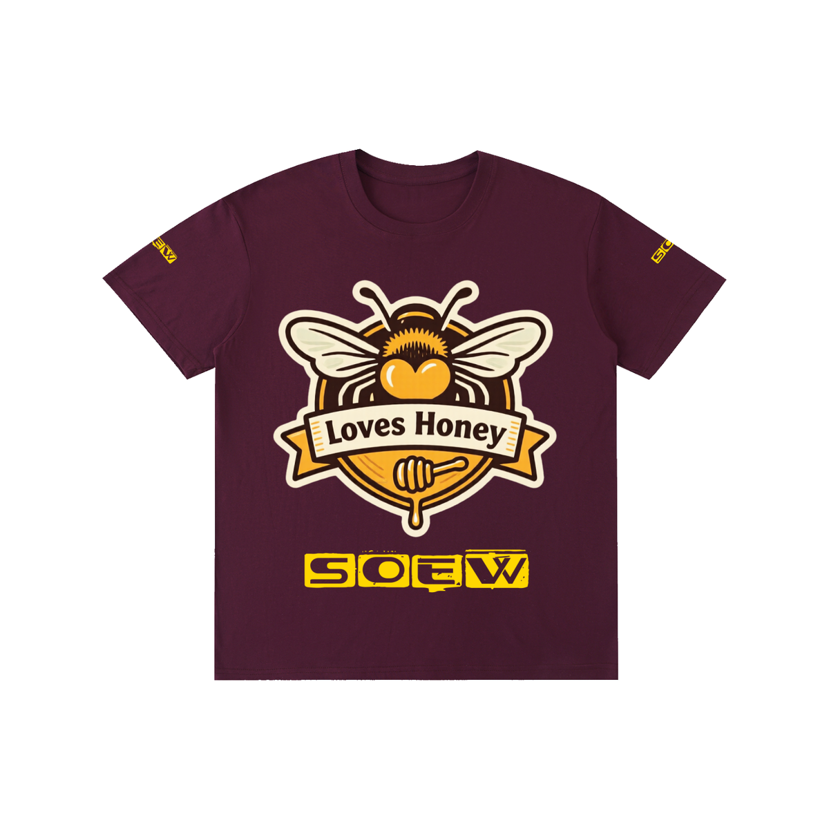 Bees loves honey Pure Cotton Unisex T-Shirt