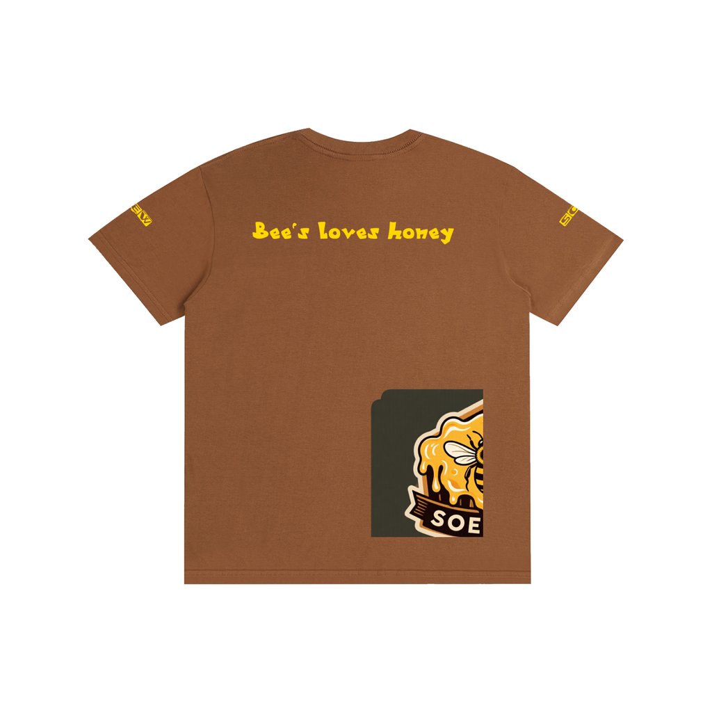 Bees loves honey Pure Cotton Unisex T-Shirt