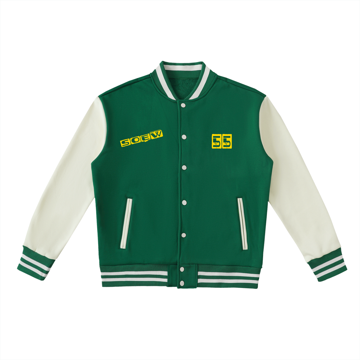 Unkle Cell Two-Tone Fleeced Varsity Jacket