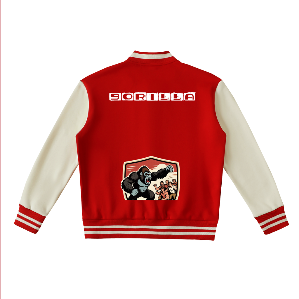 9orilla Two-Tone Fleeced Varsity Jacket