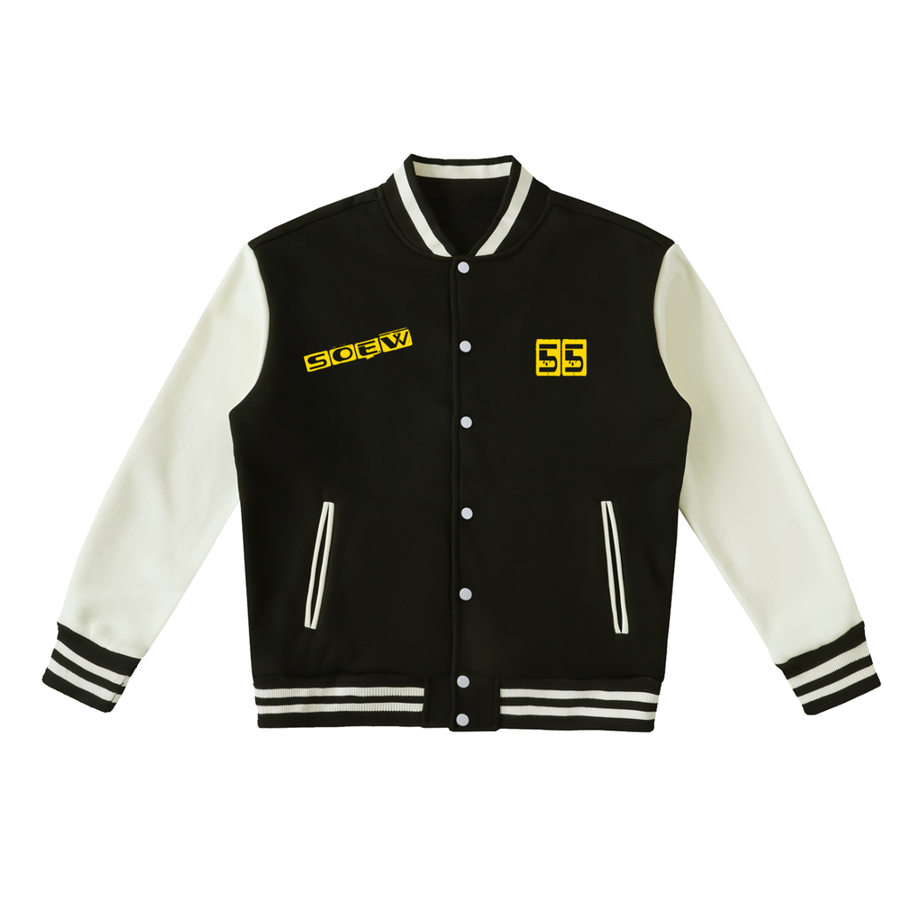 Unkle Cell Two-Tone Fleeced Varsity Jacket