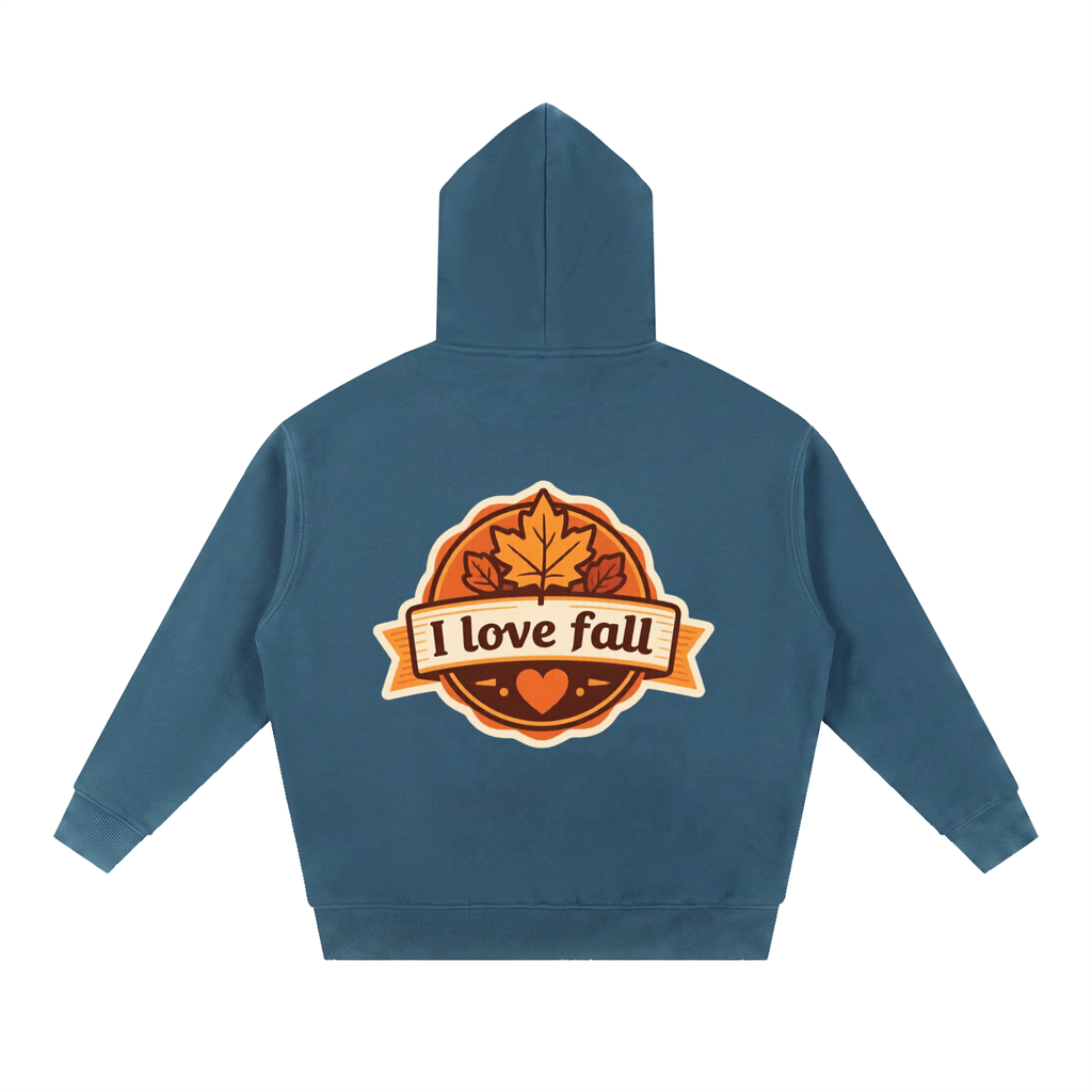 I love fall Essential Oversized Boxy Fit Fleece Hoodie