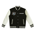 The sky is the limit Two-Tone Fleeced Varsity Jacket