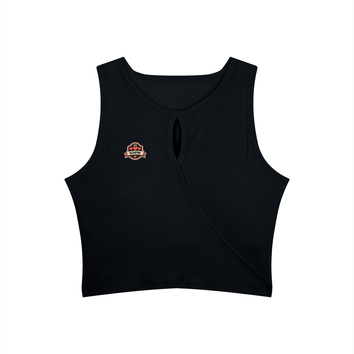 55 hearts Women’s Hollow-Out Yoga Tank Top