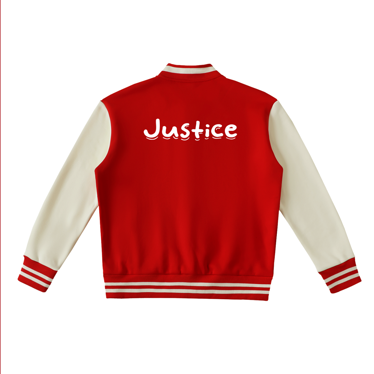 Justice Two-Tone Fleeced Varsity Jacket