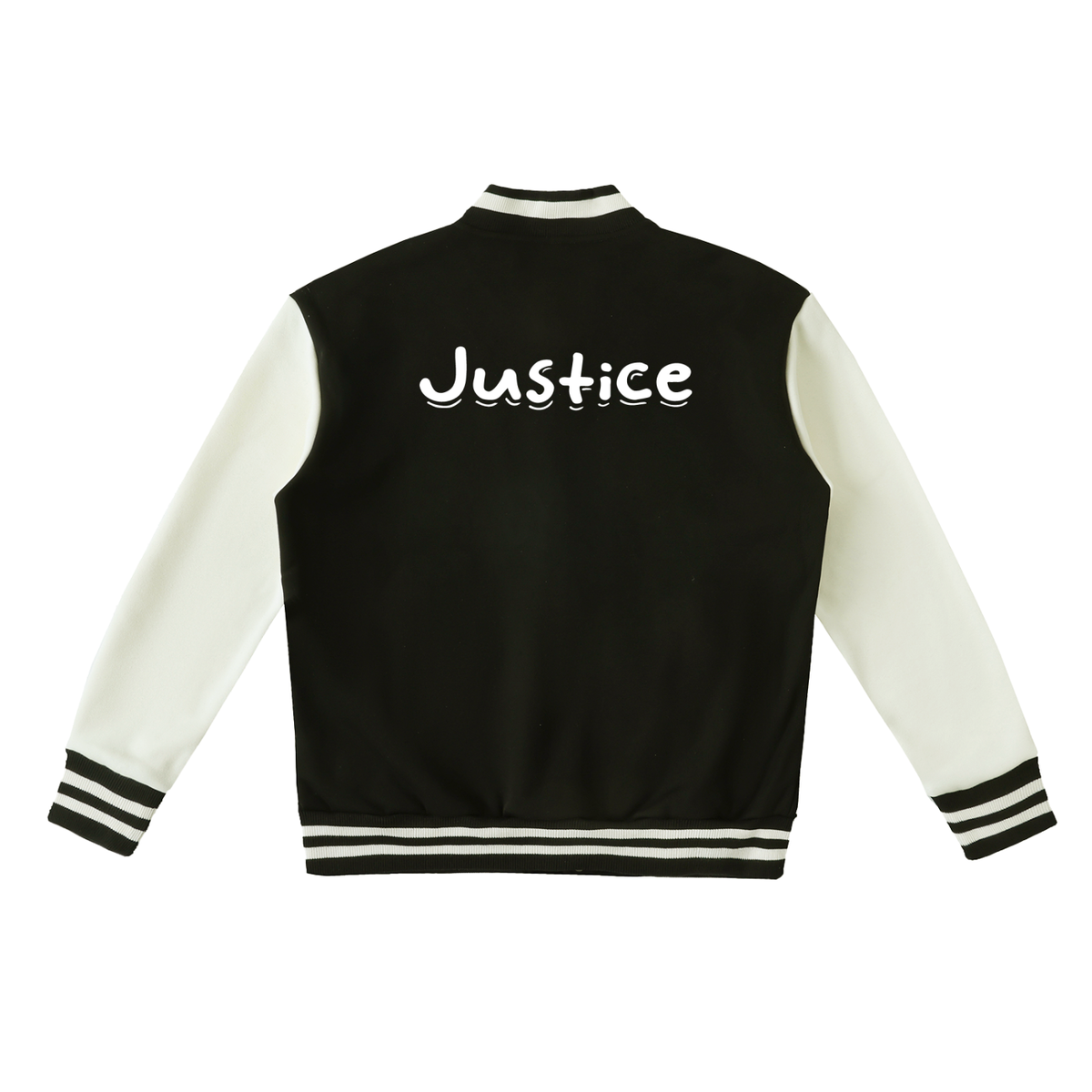Justice Two-Tone Fleeced Varsity Jacket