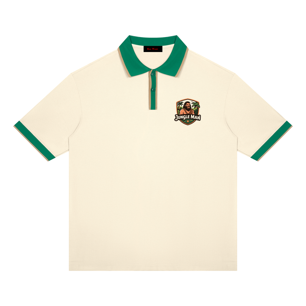 Jungle man Unisex Color Block Polo Shirt