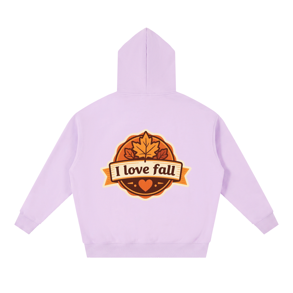 I love fall Essential Oversized Boxy Fit Fleece Hoodie