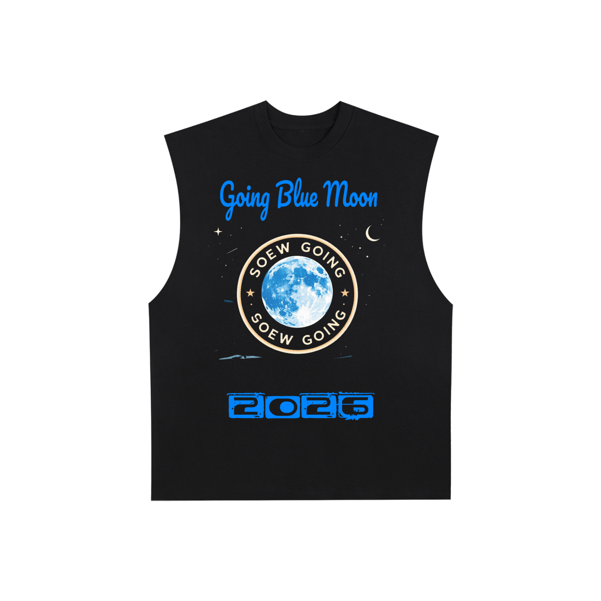 Going Blue Moon Cotton Tank Top