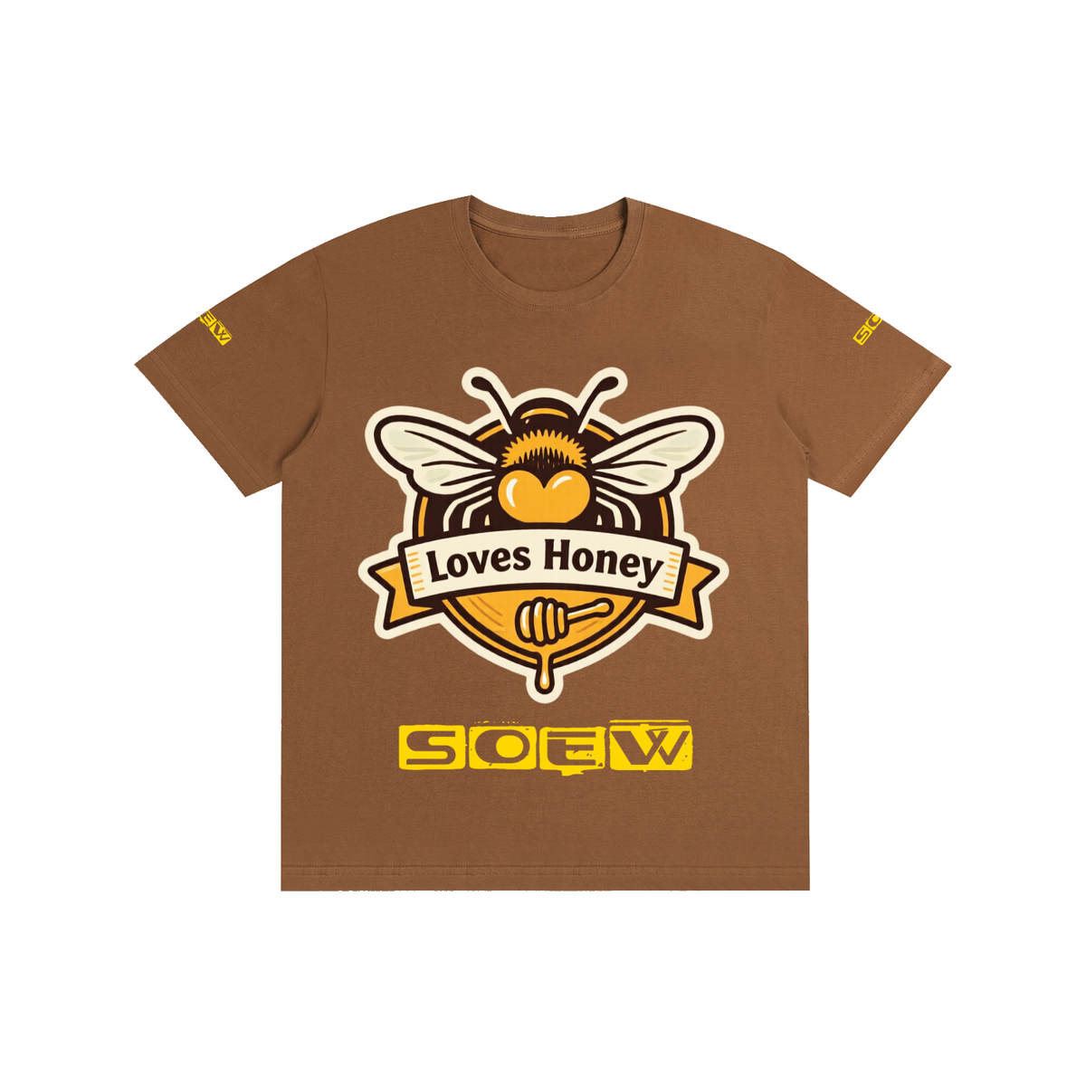 Bees loves honey Pure Cotton Unisex T-Shirt